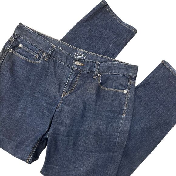 Loft Curvy Straight leg jeans Vintage Dark Wash Size 10/30 - Picture 8 of 16